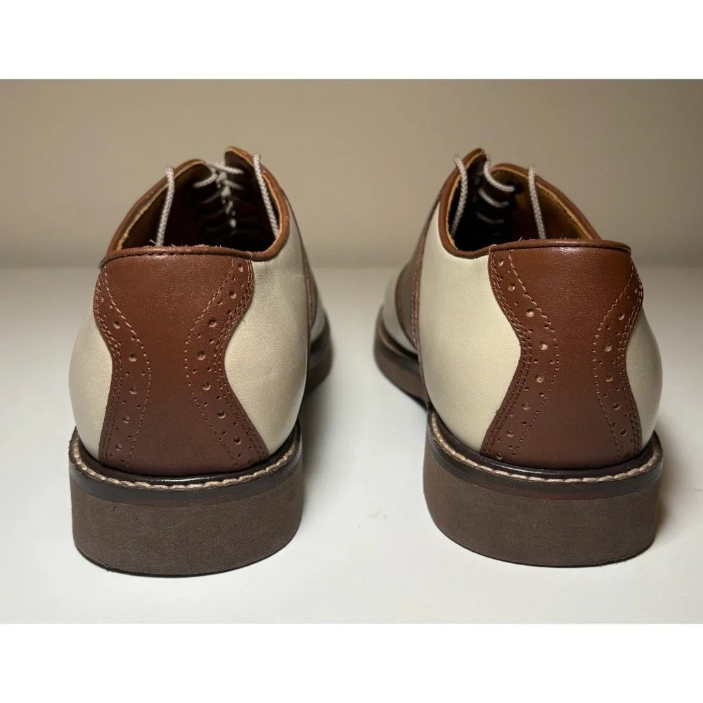 Brown And Cream Saddle Shoes | Jos A Bank | Men's Size 11